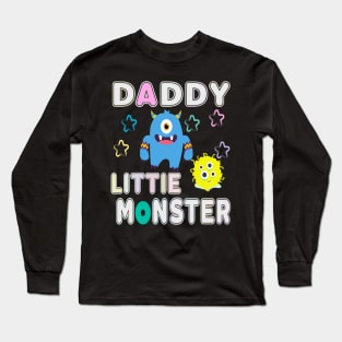 daddys little monster youth Long Sleeve T-Shirt